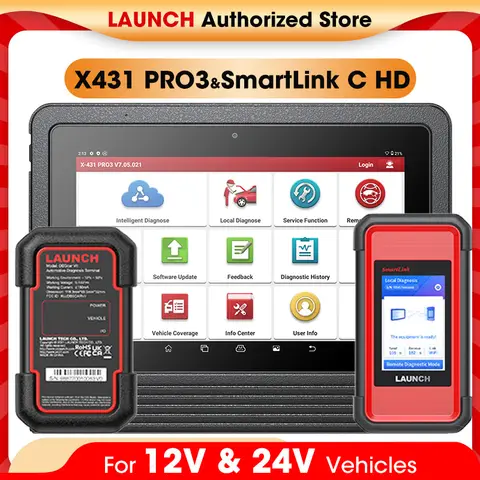 GL Launch SmartLink C HD 자동차 트럭 진단 도구, 자동차 헤비 듀티 스캔 도구, X431 V + V5.0, 무료 배송