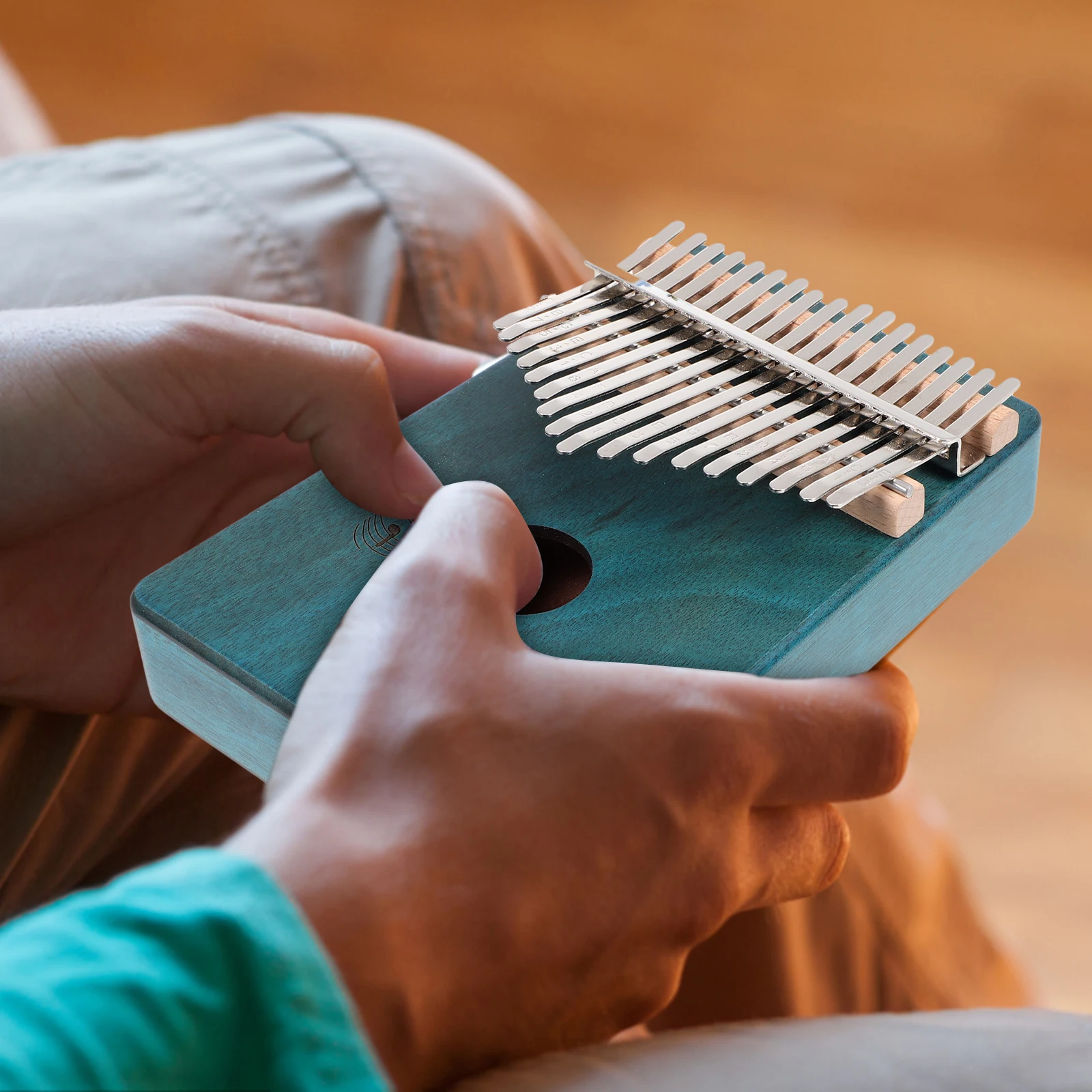 

1Set Durable Kalimba Thumb Piano 17 Keys Special Design Exquisite Craftsmanship Portable Beginner Friendly Kalimba Thumb Piano