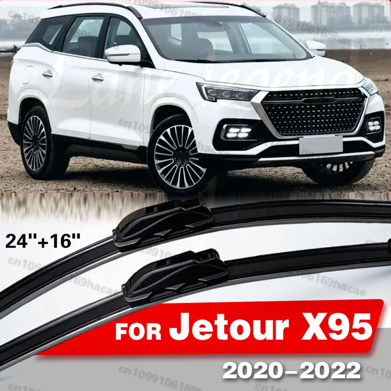 

Wiper Front Wiper Blades For Jetour X95 2020 2021 2022 Windshield Windscreen Clean Window Brushes Cutter 24"+18" Car Accessories