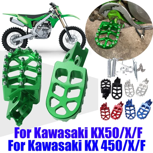 Imagen 1 del producto Reposapiés para Kawasaki KX250, KX250X, KX250F, KX450, KX450X, KX450F, KLX450R, KLX 450R, KX 250, 250X, 250F, 450, 450X, 450F