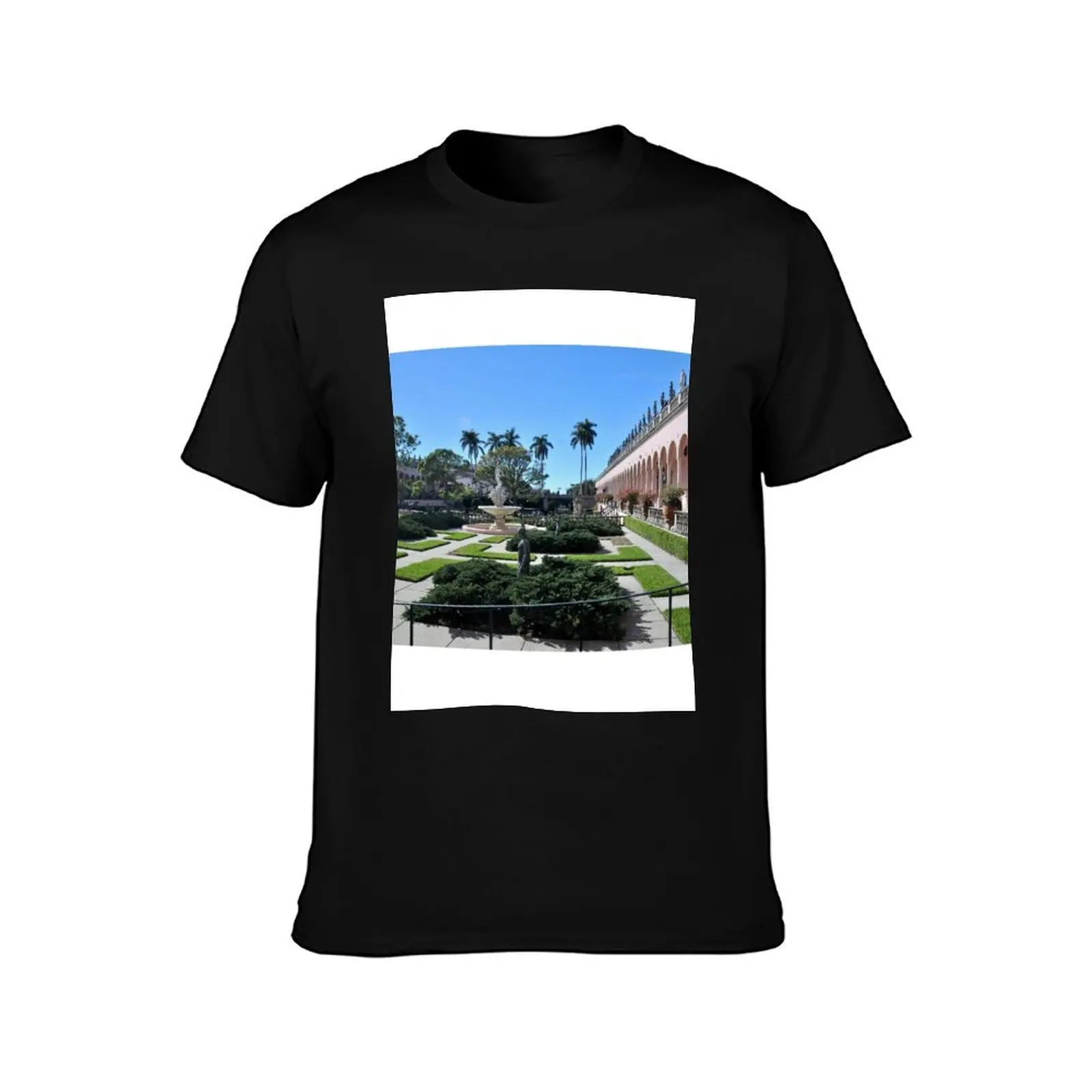 Ringling Courtyard, Sarasota, FL T-Shirt sports fans blue archive mens graphic t-shirts hip hop