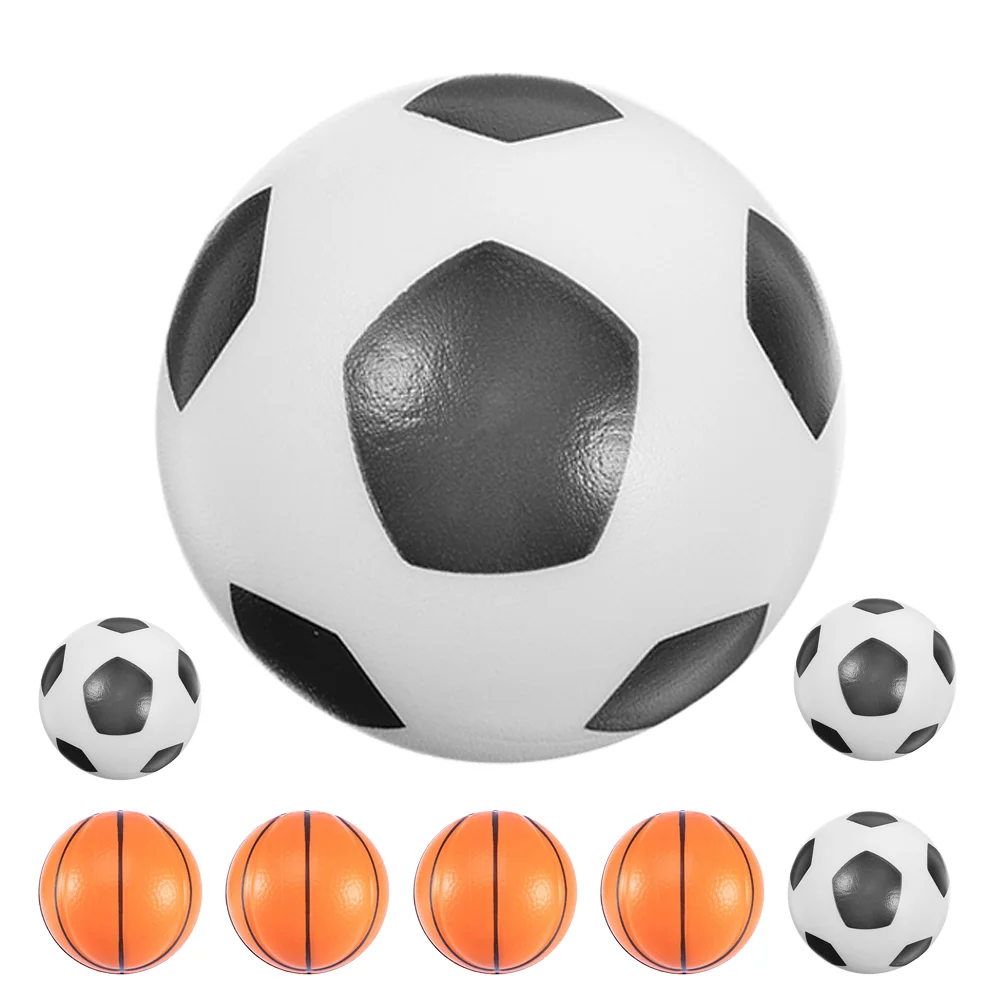 8 pçs brinquedo de descompressão de basquete criança brinquedos de futebol bolas pu ginásio