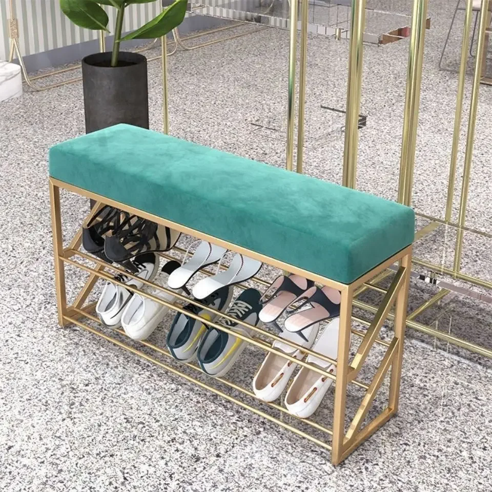 

20cm narrow small exquisite shoe changing stool entrance shoe rack light luxury simple door ultra-thin shoe stool storage stool