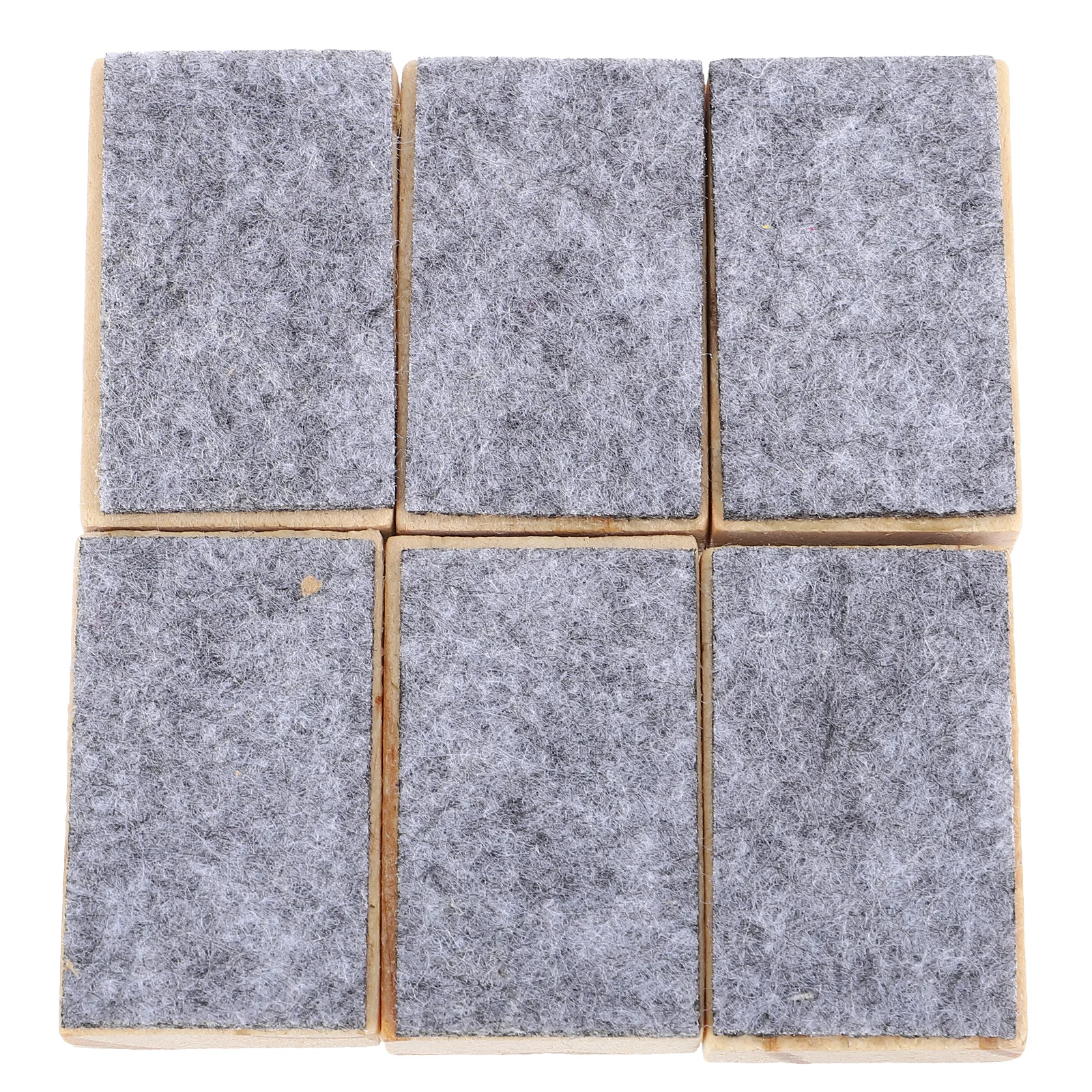 20Pcs Dry Eraser for Blackboard Wooden Frame Felt Pad Efficient Chalk Residue Removal Ideal for Home School Office