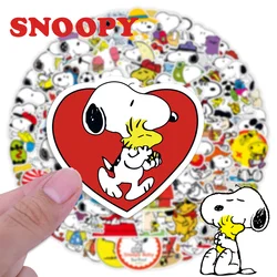 50pcs Snoopy Stickers Mix Cartoon Anime Graffiti Decals Laptop Phone Bottle Luggage Skateboard Cute Kids DIY Waterproof Decals