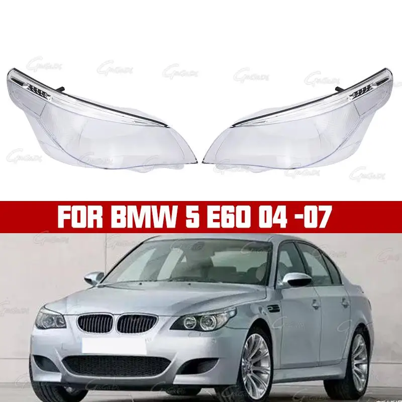 Oude stijl Koplamp Lens Transparante Lampenkap Voor BMW 5 Serie E60 E61 520i 523 525 530i 2004-2007 Auto koplamp Cover