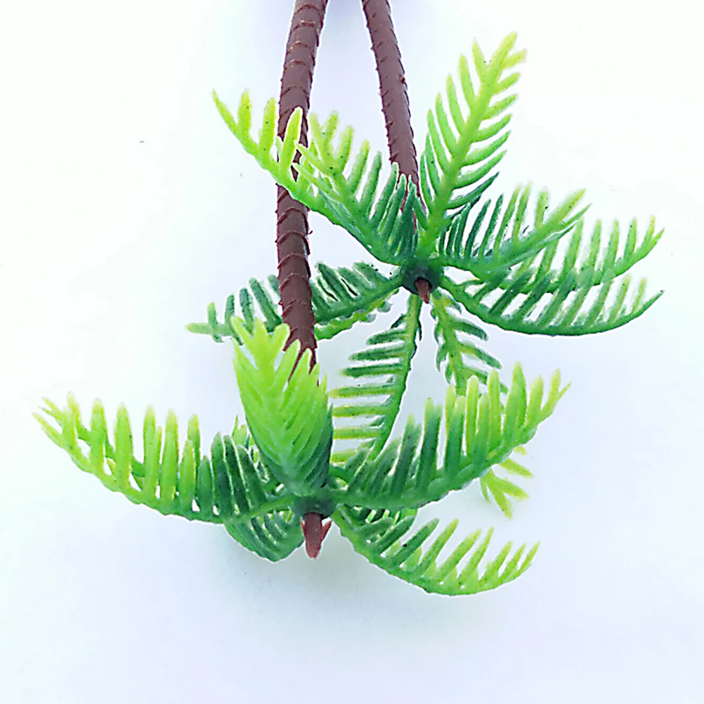 

16 Pcs Decoration Coconut Tree Cake Topper Toppers Picks Decorate Decorations Green Cupcake Birthday Party Favors