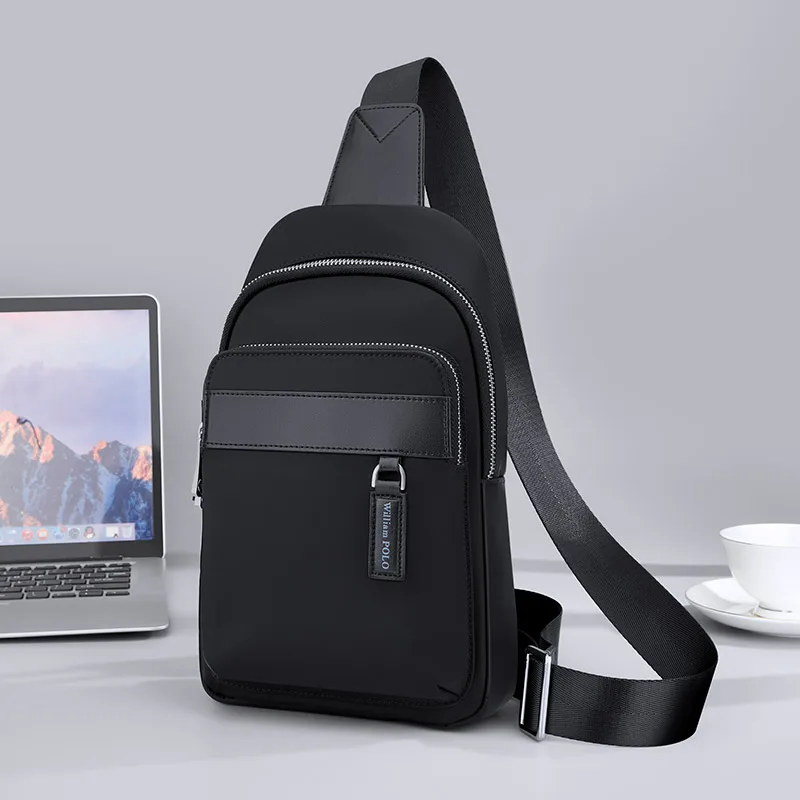 New chest bag men's shoulder bag Business crossbody bag men's casual men's bag multi-functional charging chest bag men's