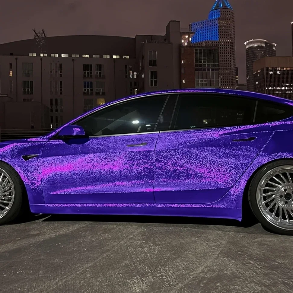 

Высококачественная пленка из фиолетовой ПВХ, самоклеящийся виниловый рулон для заводской цены автомобиля, функция изменения цвета кузова