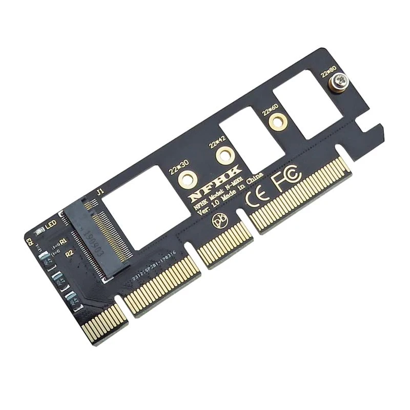 محول M.2 NVME ، بطاقة PCIE إلى M2 ، PCIE ، SSD ، NGFF إلى PCI-E ، X4 ، X8 ، X16