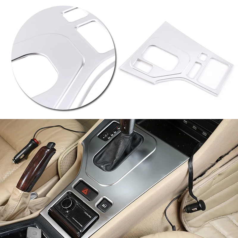 Car Styling Carbon Texture Interior Center Control Gear Shift Panel Frame Cover Trim For BMW 5 Series E39 1998 1999 2000 2001