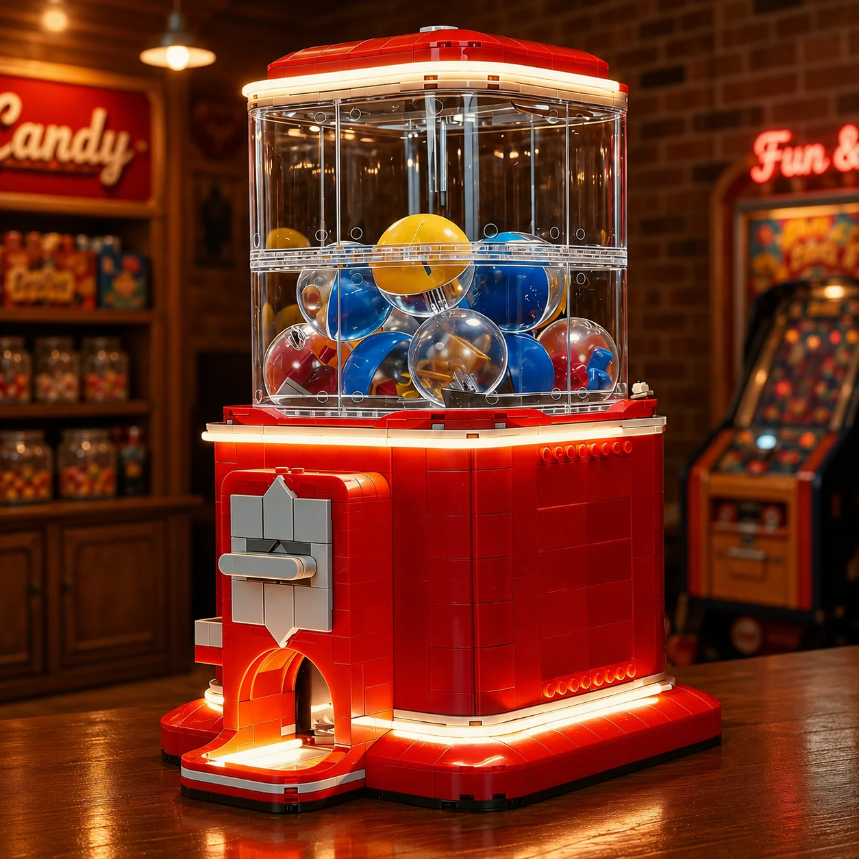 HPROSPER 5V LED Light (No Model) For LEGO Minifigure Vending Machine 21358 Decorative lights With battery box