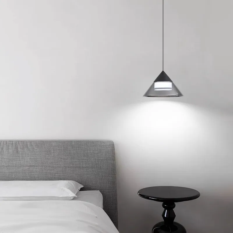 

Liftable diamond long line small chandeliers minimalist modern personalized dining room bedroom bedside decoration home lighting