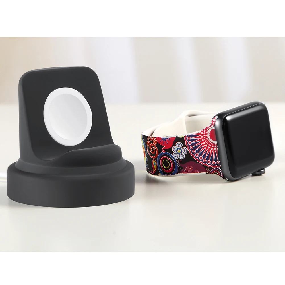

Watch Stand Charging Station For All Watch 38Mm 42Mm 44Mm Series 1 2 3 4 Holder Desk Dock Display Stand Durable Silicone
