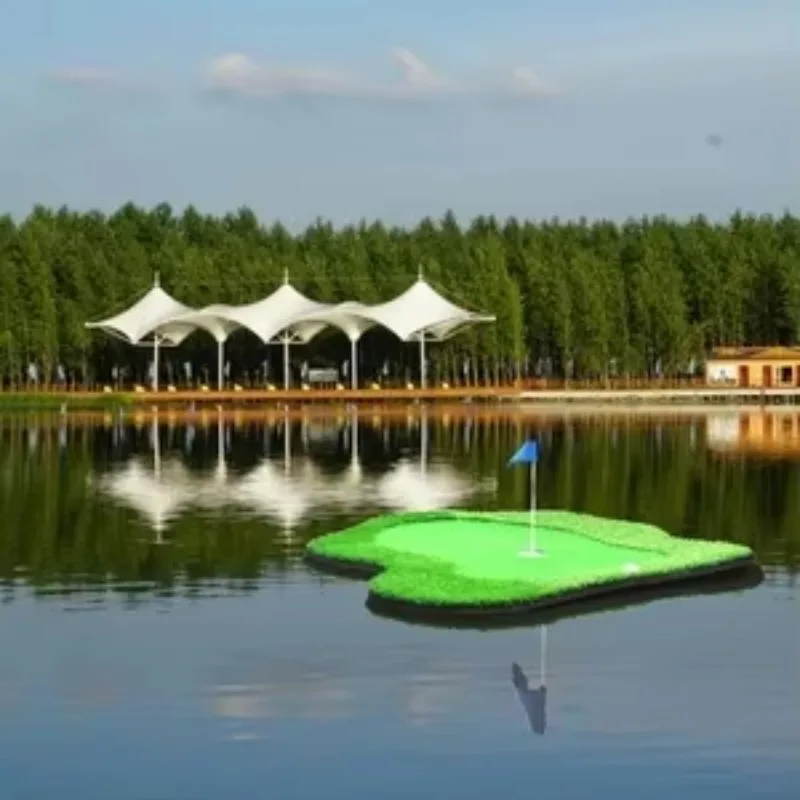 نطاق قيادة الجولف المائي عالي الجودة في الهواء الطلق، مساعد تدريب مضرب الممارسة الخضراء #2