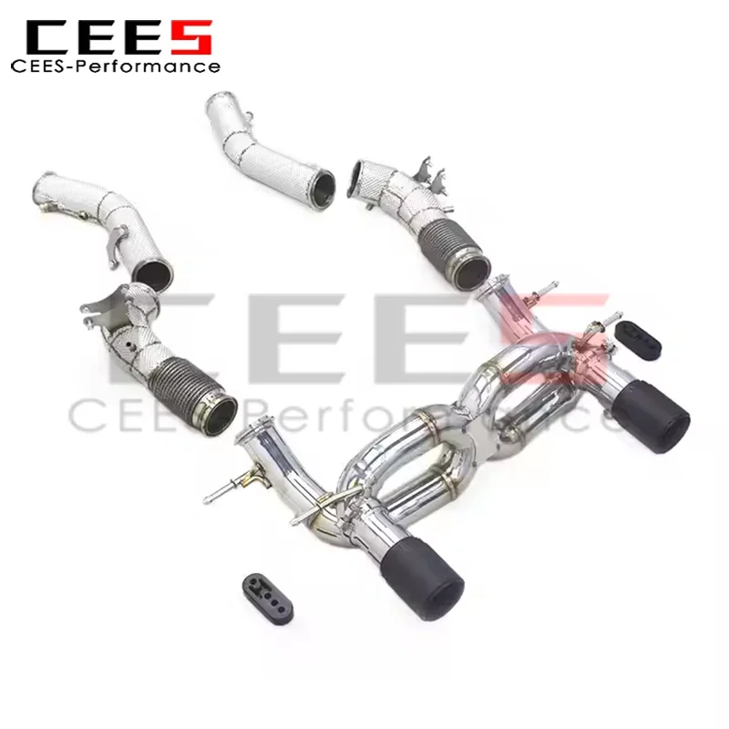 cees Valvetronic Exhaust Pipes for Maserati MC20 3.0T 2020-2024 Exhaust Downpipe Stainless Steel Car Accessories Exhaust System