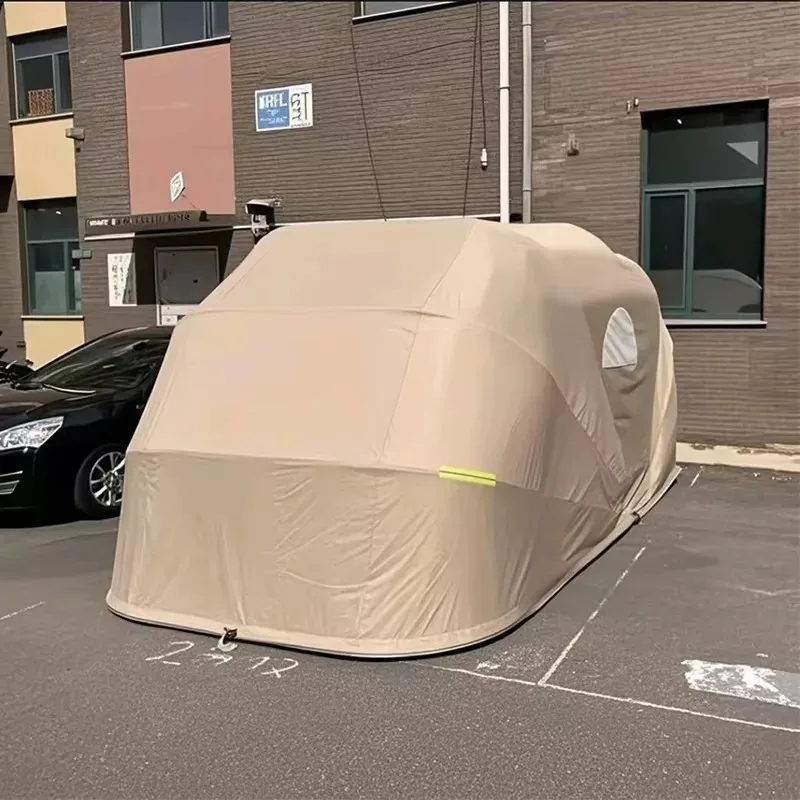 Portable Foldable Carport, Telescopic Folding Garage, Prefabricated Car Parking Shed with Waterproof Car Cover Pawilon Ogrodowy