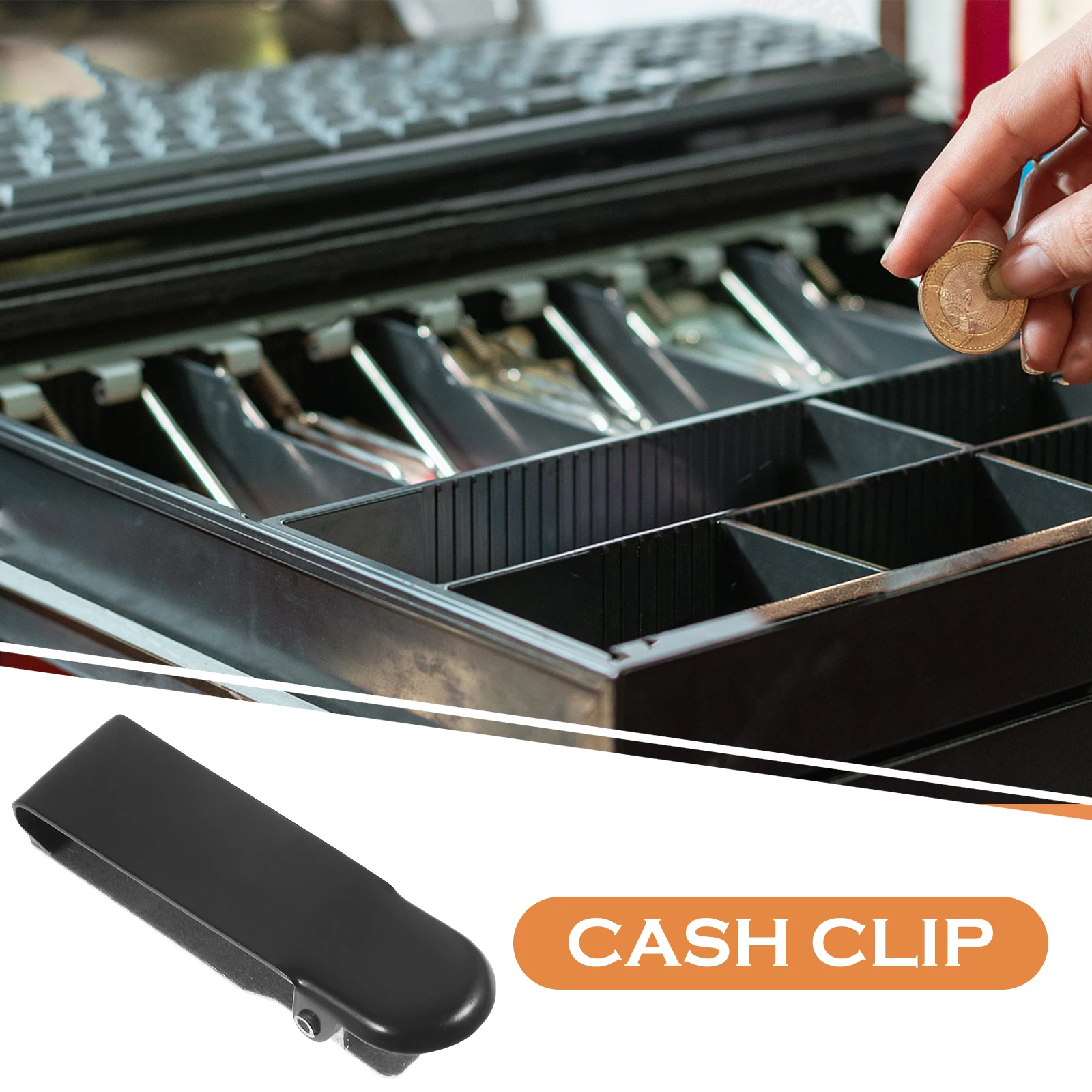 

6 Pcs Wallet Back Clip Register Drawer Money Clips Replacement Small Bulk for