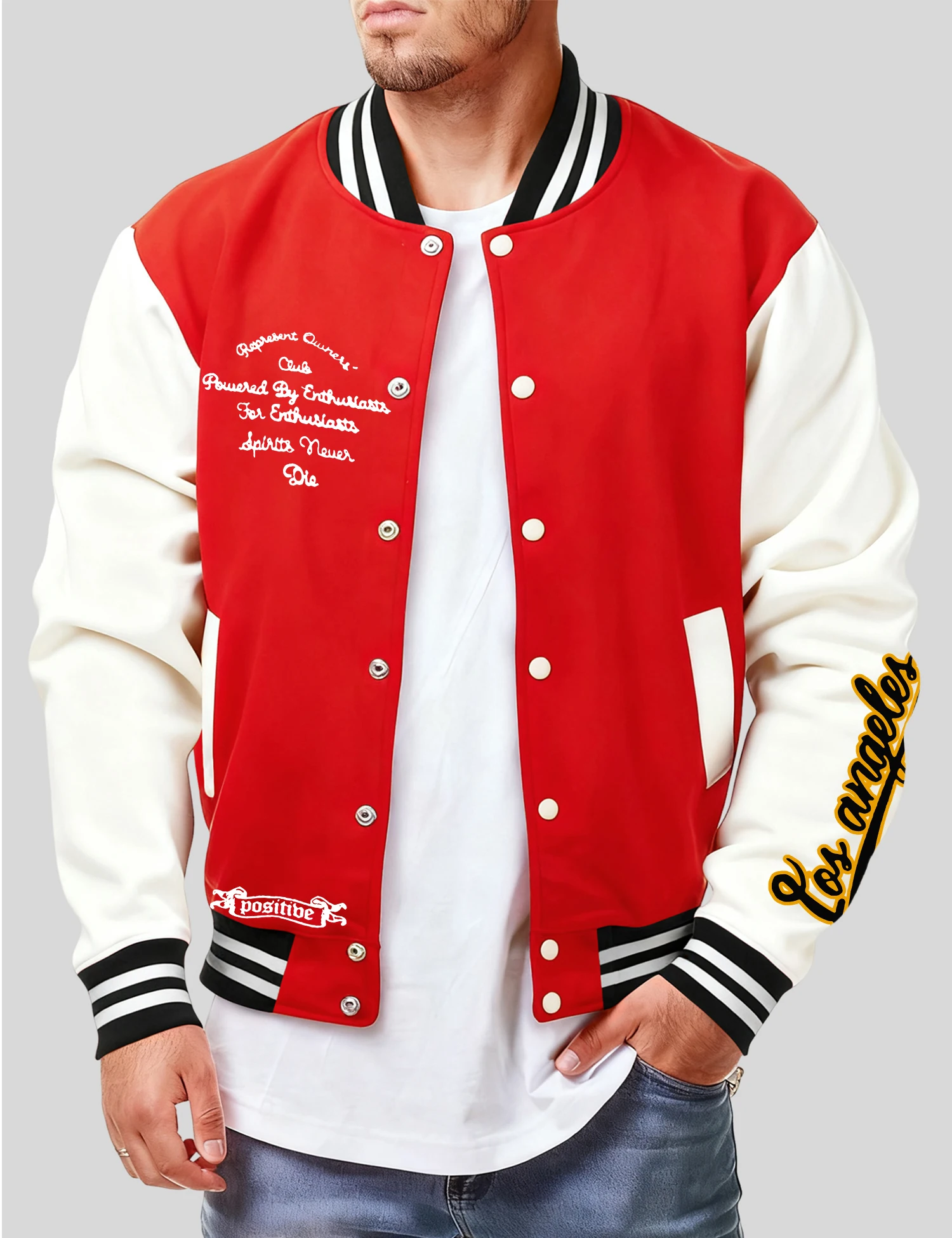 

Curved Artistic Characters Print Male Baseball Jacket Harajuku Fleece Coat Sport Casual Clothing Unisex Button Loose Tops