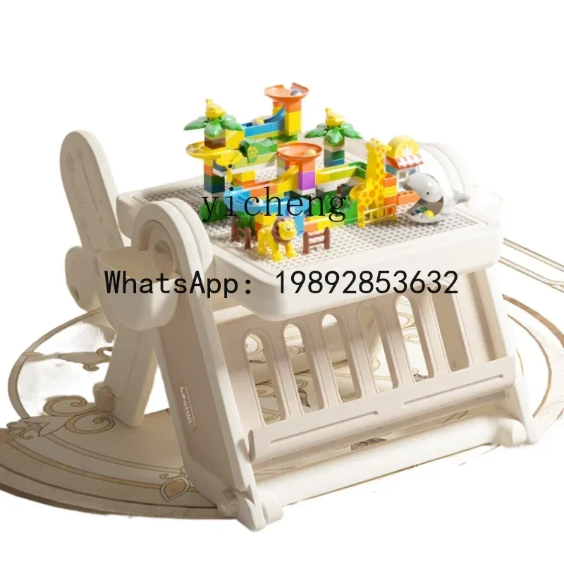 Tavolo da costruzione AH Tavolo da disegno pieghevole multifunzionale con particelle di grandi dimensioni Tavolo per bambini Giocattoli di intelligenza