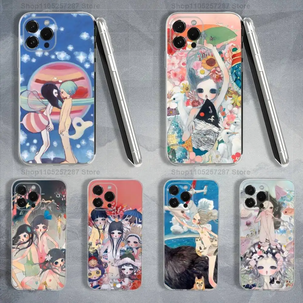 

A-Aya T-Takano For iPhone 16,13,12,11,17,14,15,Pro,Max,Plus,X,XS,XR,SE,Mini Transparent Soft silicone Case