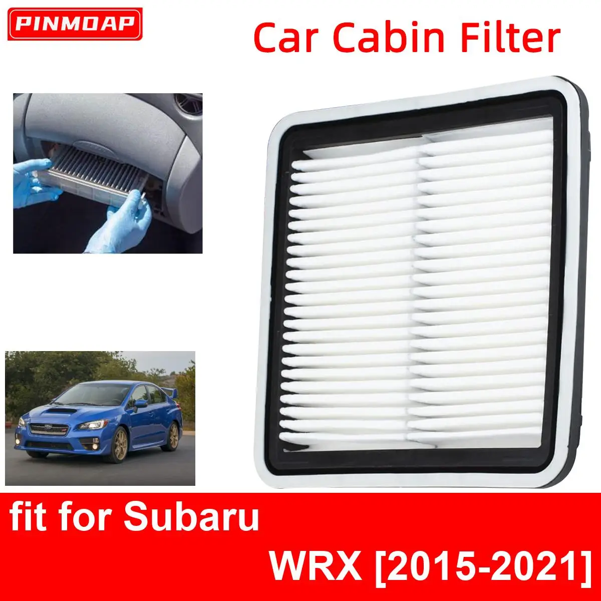 Car Engine  Cabin Air Filter for Subaru WRX 2015-2021 Auto Filters Car Engine bon Fiber CA9997 16546-AA090 16546-AA10A 16546-AA1