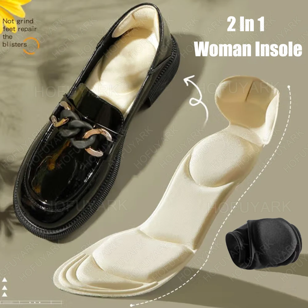 

Memory Foam Insoles for Shoes Woman High Heels Insert Pain Relief Insoles With Anti-Wear Heel Protection Foot Massage Shoe Pads