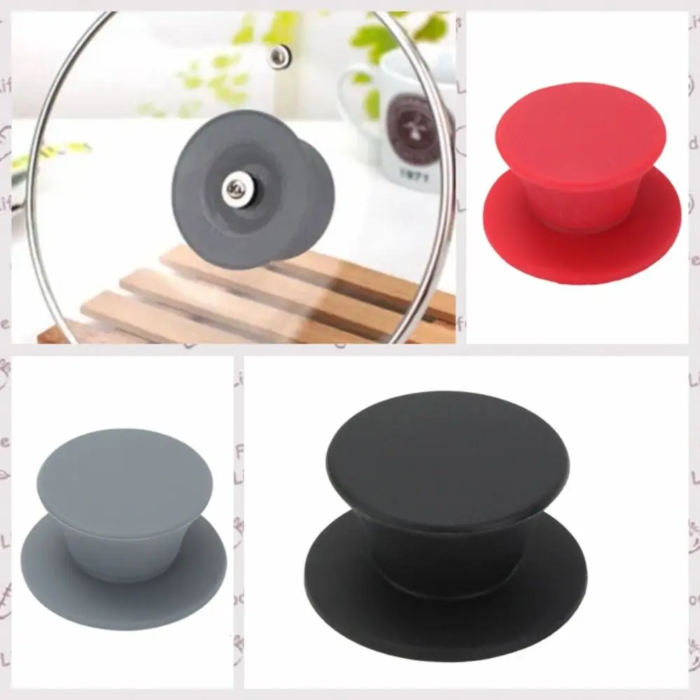 

Universal Silicone Pot Lid Knob Anti-scald Replacement Pan Lid Cover Holding Handle Heat Resistant Anti-skid Cookware Handgrip