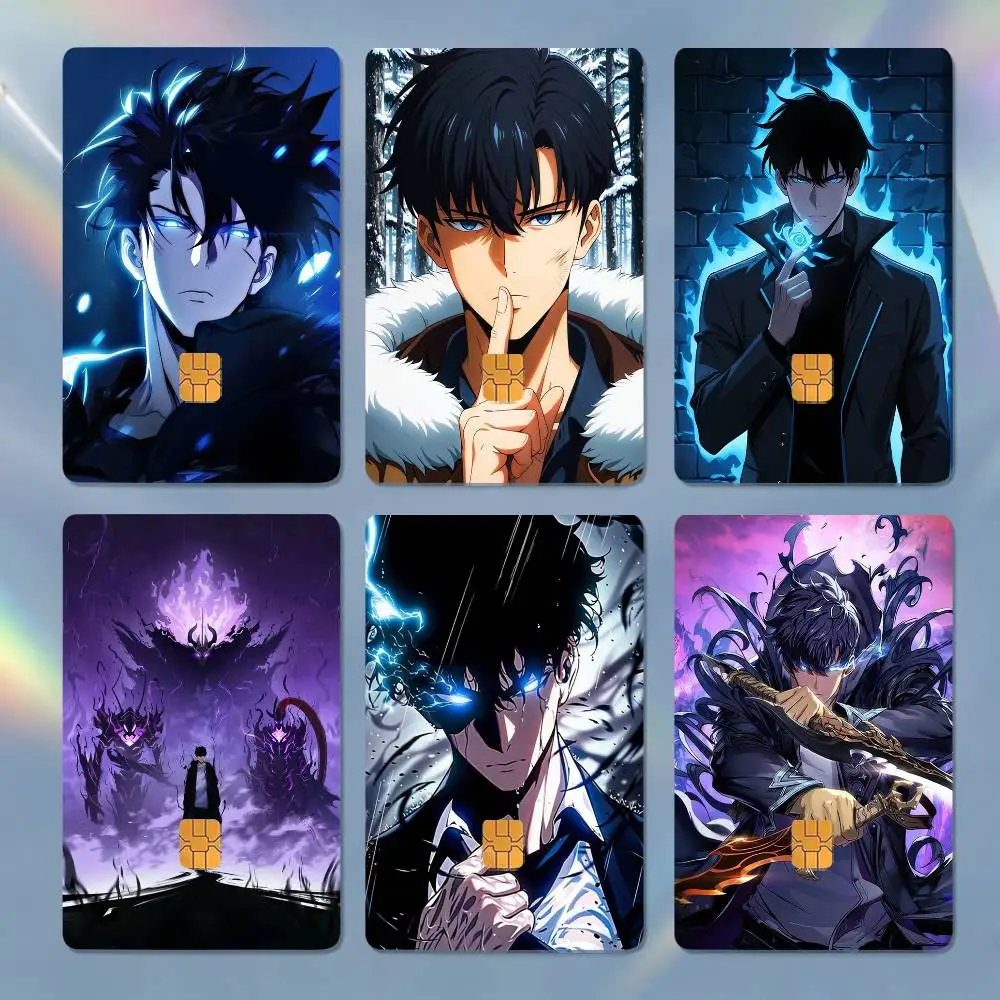 

S-Sung Jin-woo HD Waterproof Card Skins Protective Stickers for Credit Bank Game Cards