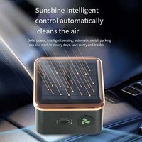 Car Mounted Solar Powered Air Purifier Powered Car Air Purifier With Negative Ion Purification Technology Automotive Supplies