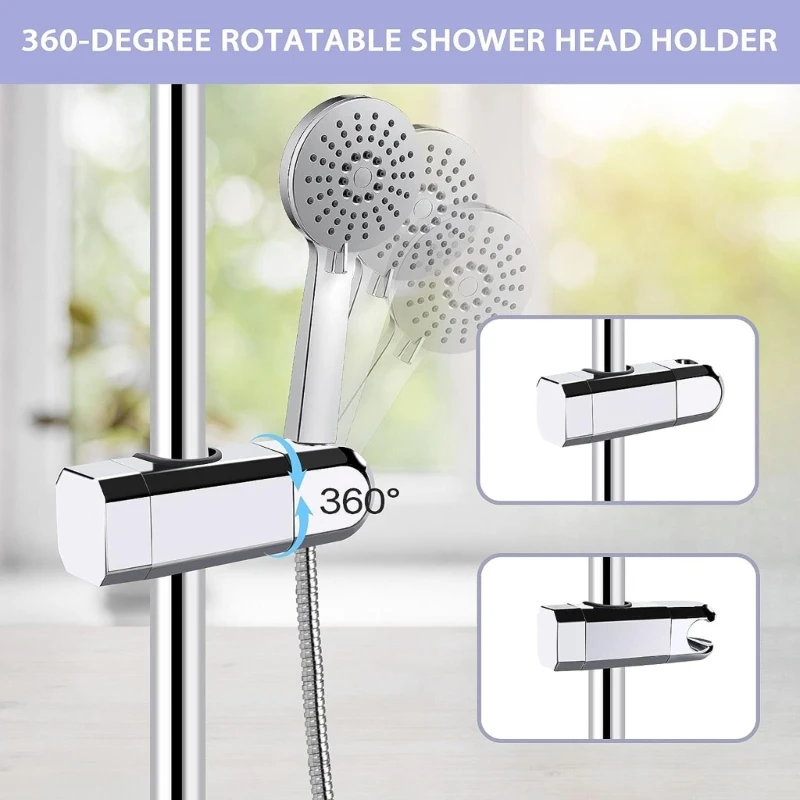 Soporte cabezal ducha ABS, práctico soporte cabezal ducha repuesto para baño