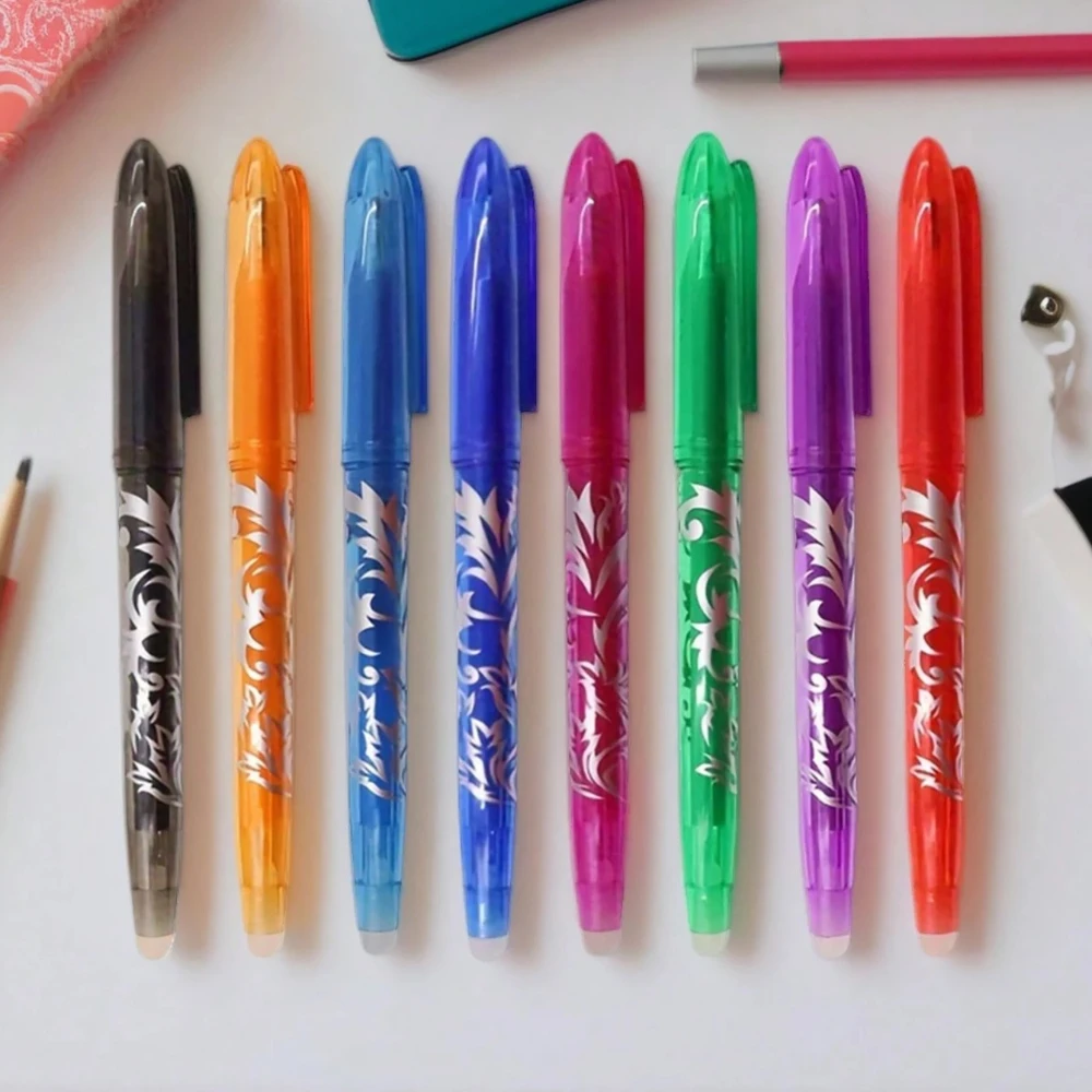 

Creative Hot Erasable Neutral Pen Set Personalized Packaging Insert Pattern Color Erasable Neutral Pen