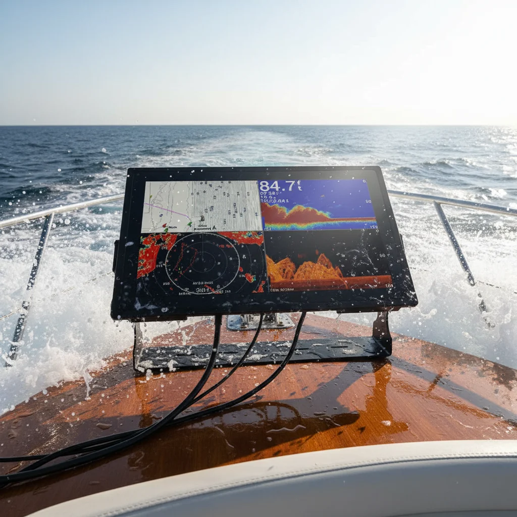 

15.6 18.5 21.5 24 Inch Marine Monitor IP67 Waterproof Sunlight Readable Display HD for GPS Chartplotter Fish Finder Boat Yacht