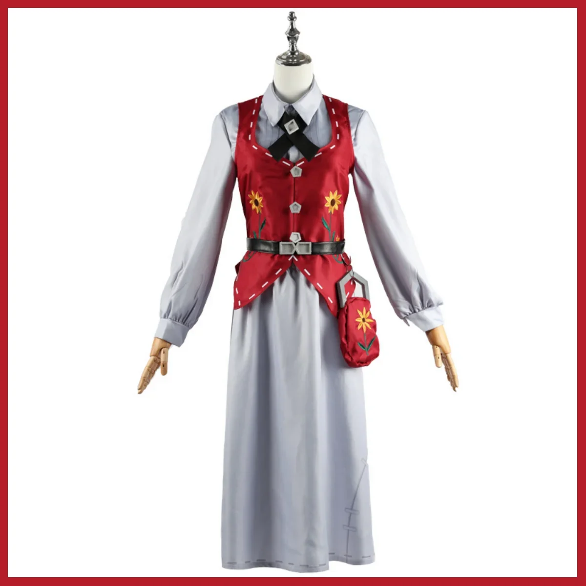 Disfraz de juego de Anime Anne Rogers para mujer, traje de Cosplay con peluca, falda, chaleco, camisa, uniforme, encantador, traje de fiesta de navidad