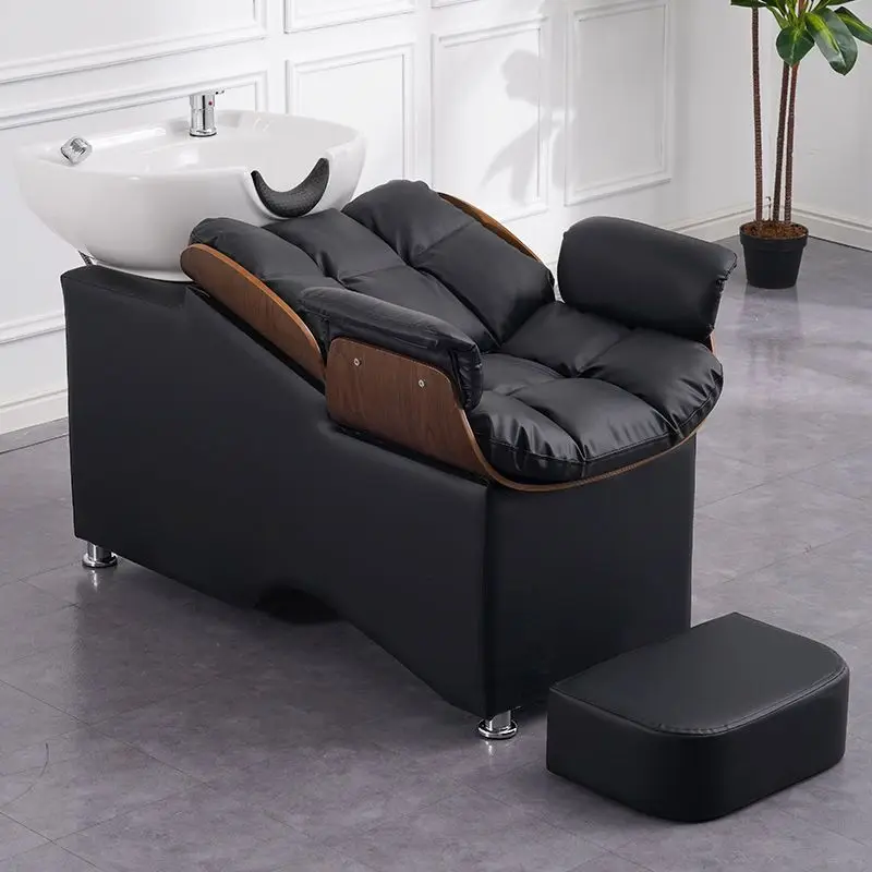 

High-end barber shop shampoo bed Hair salon special flush bed Hair salon massage half bed