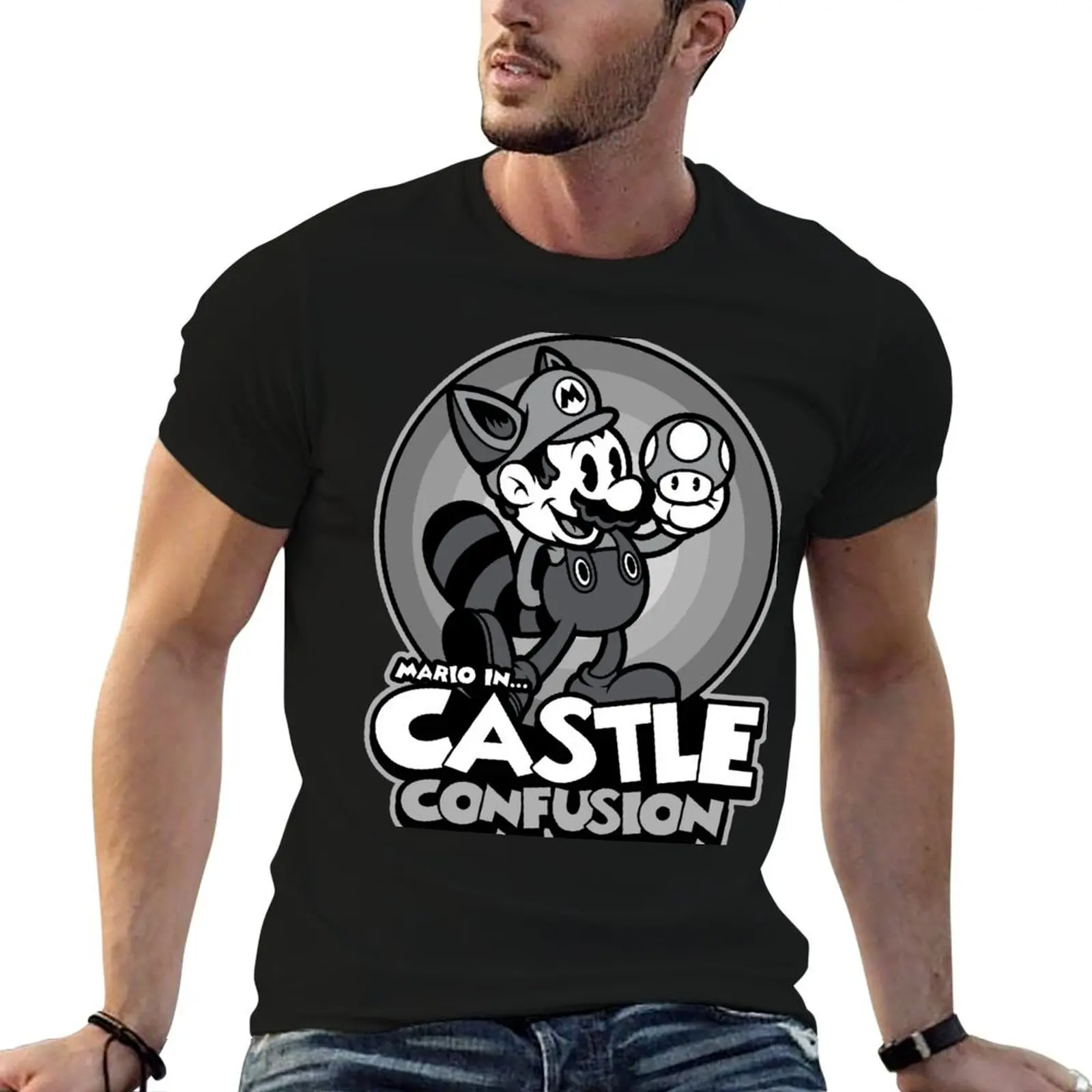 Castle Confusion T-Shirt blanks Short sleeve tee mens vintage t shirts