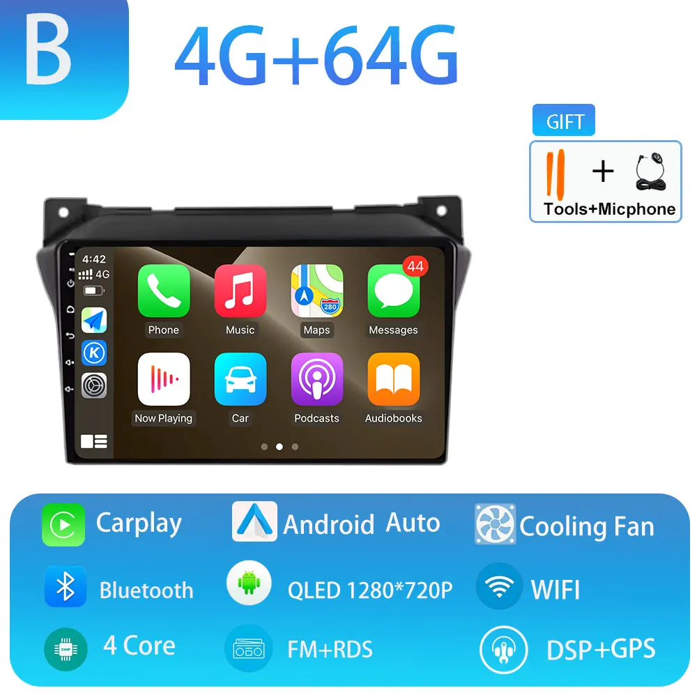 Android 15 Autoradio 360 Camera GPS Navigatie Multimedia Video Player Carplay Auto DSP RDS Voor Suzuki Alto 2009 2010-2016 2017