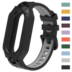 Soft TPU Silicone Case e Strap para Xiaomi Mi Band 8, Pulseira, NFC, Rubber Correa, Assista Kit Acessórios de Substituição