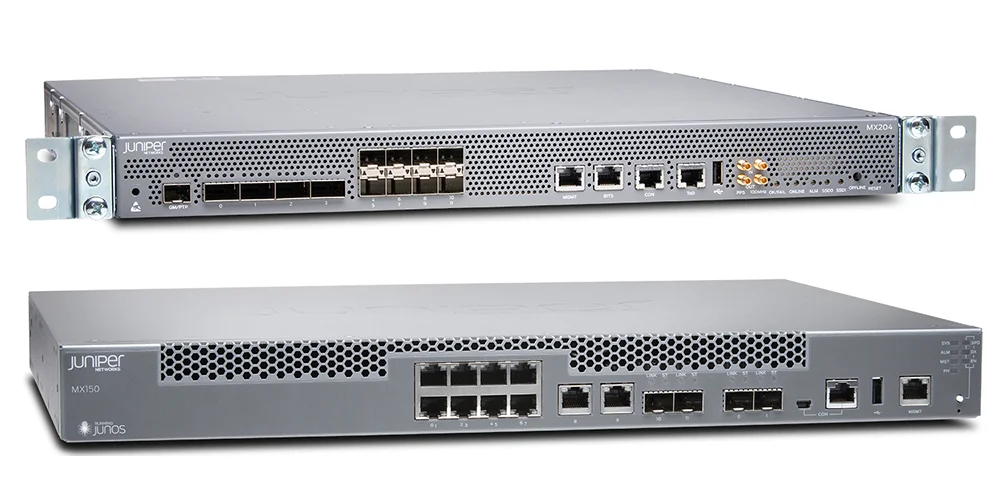 Nuova piattaforma di Routing universale Juniper MX204 originale Ultra-high 10GbE/100Gb, capacità del sistema 400 Gbps