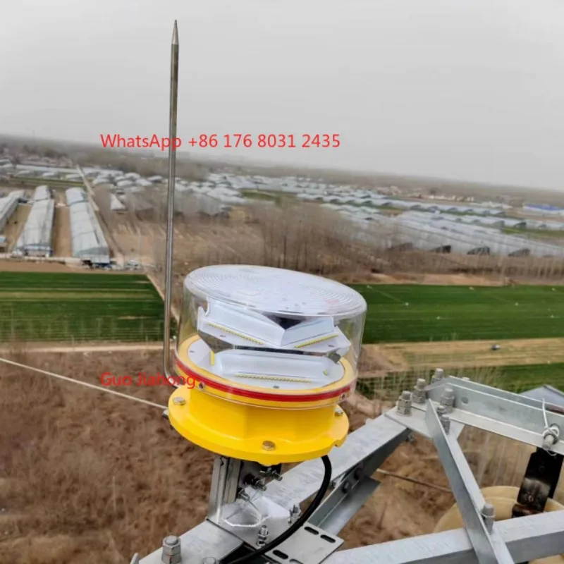 

High Voltage Power Towers Telecom Tower White ICAO Medium Intensity LED Obstruction Light 2000cd-20000cd
