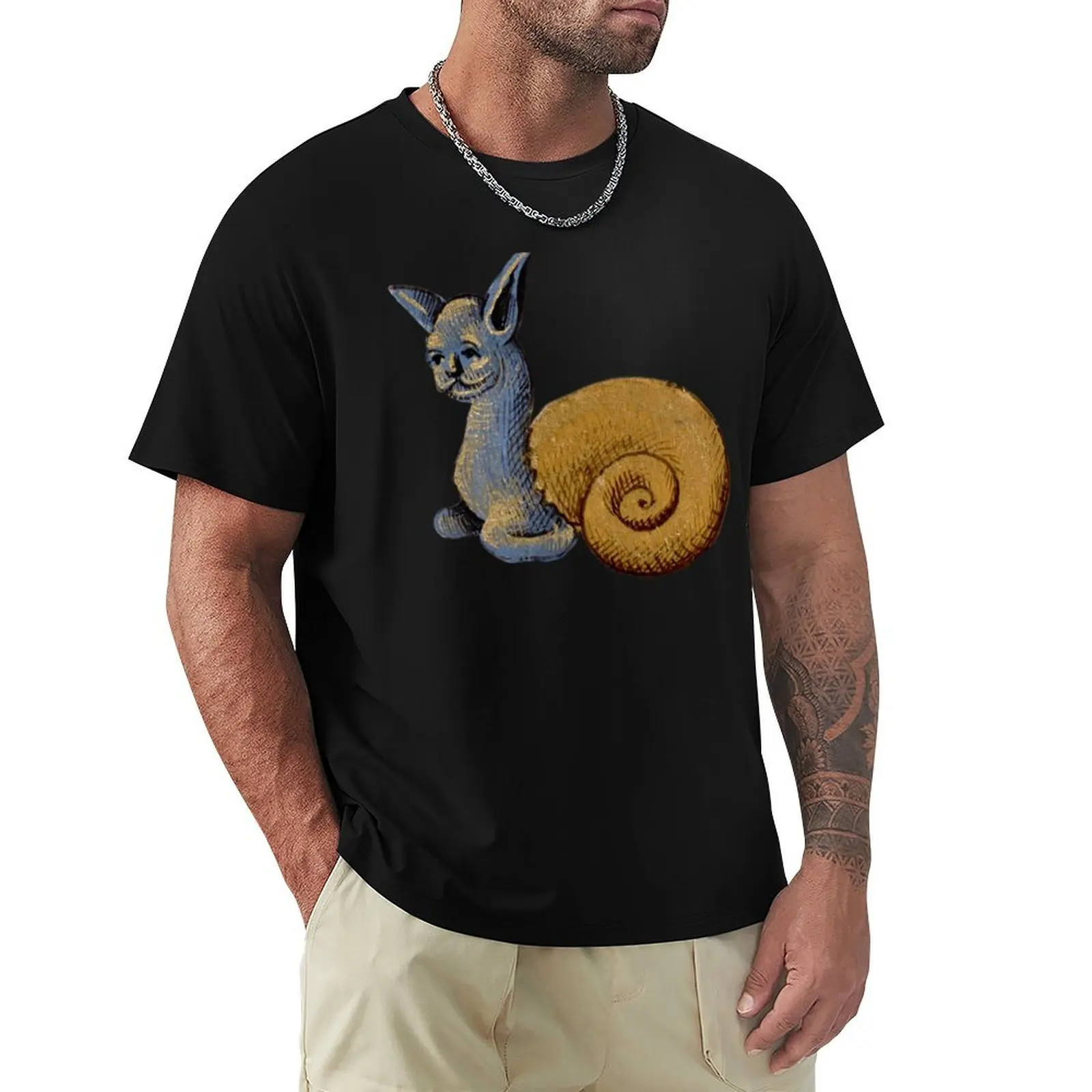 

15th Century Snail Cat T-Shirt Outdoor Sports Lightweight Tee