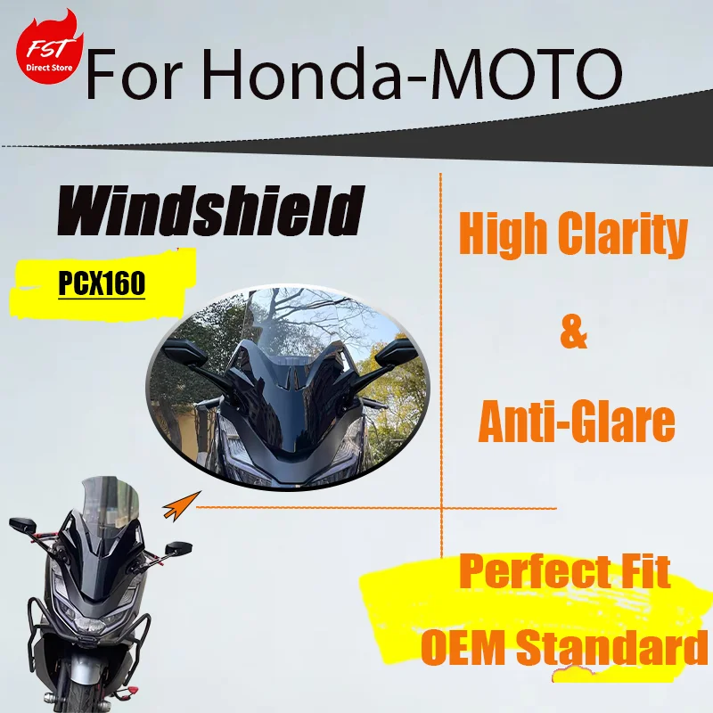 

Ветровое стекло Forza Style для Honda PCX160 2021-2024, комплект дефлекторов для переднего ветра