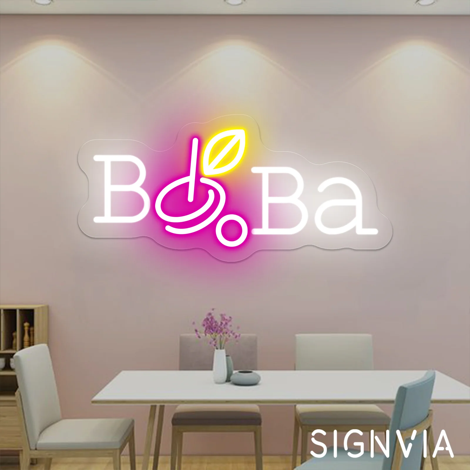 Imagem -04 - Boba Tea Neon Sign Led Light Bubble Tea Shop Decoração Bem-vindo Sala Café Restaurante Decoração Wall Hanging Art