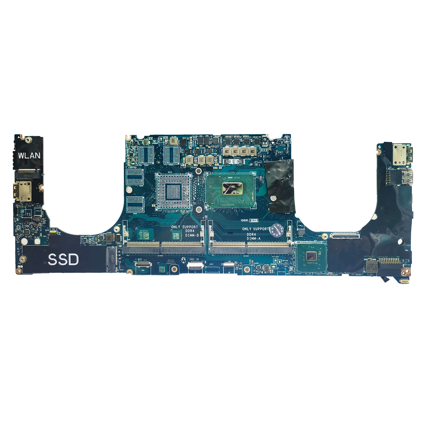 Motherboard laptop para Dell, LA-H331P, Mainboard para Dell Precision 5540, XPS 7590, CPU, i5-9400H, CN-0205NX, 0205NX, testado