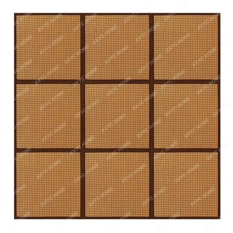 Japanese Traditional Tatami Mattress Mat Rectangle Large Foldable Floor Rattan Mat For Yoga Sleeping Tatami Mat Flooring Cushion