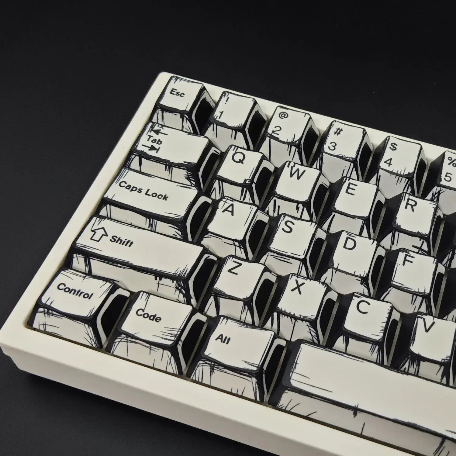 151 Keys Comic Theme Keycap Alice Set PBT Manga Style Keyboard Cap Cherry Profile Gaming KeyCap for Mechanical Keyboard 1.5u Alt