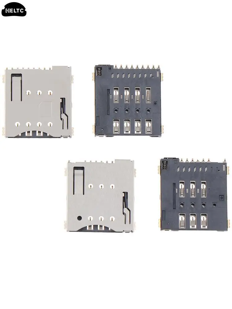 2Pc MUP-C792 micro sim card holder SMD external welding Self-piercing type Micro Sim Card Connector Patch Sim Card Slot Socket