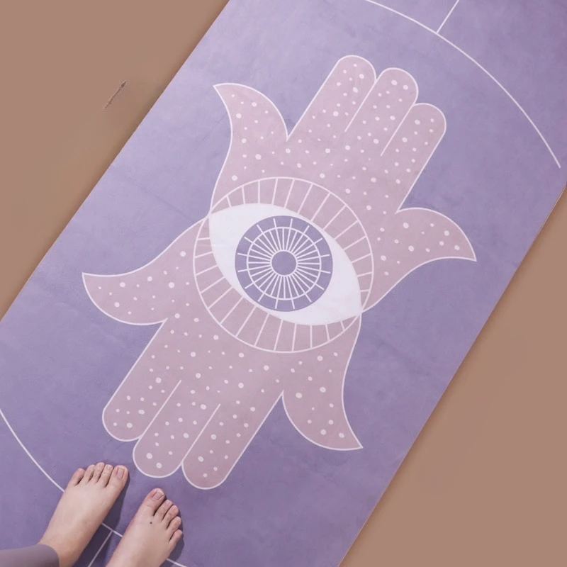 

Foldable yoga mat, natural rubber yoga towel, household thin carpet