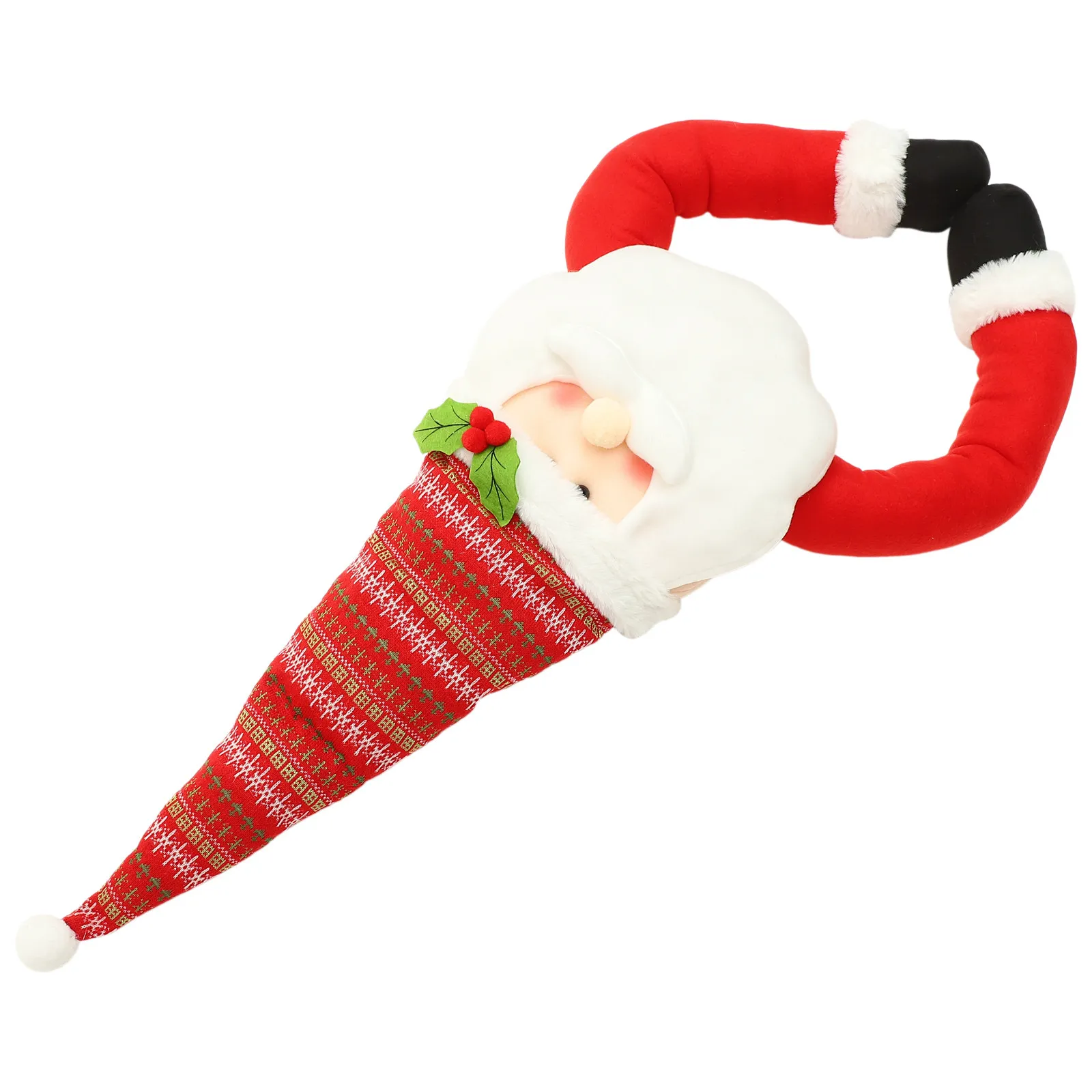 

Santa Claus Christmas Tree Treetop Large Cartoon Ornament Christmas Tree Decoration Xmas Party Supplies Festive Treetop Decor