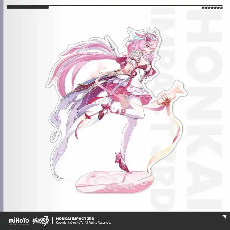 Mihoyo Honkai Impact 3rd - Set de Pin y Soporte de la Serie de Arte de Personajes de Anime Oficial Hi-Ai Yuan Fairy Elysia